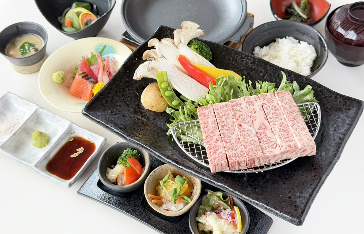 国産黒毛和牛ｽﾃｰｷ御膳